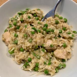Risotto met kip en prei